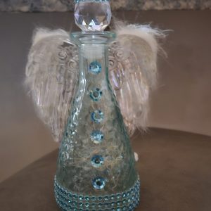 Lighted glass angel
